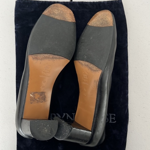 Taryn Rose Black Heels Pumps Size 40M 2.25” Block Heel Comfortable - Picture 5 of 7